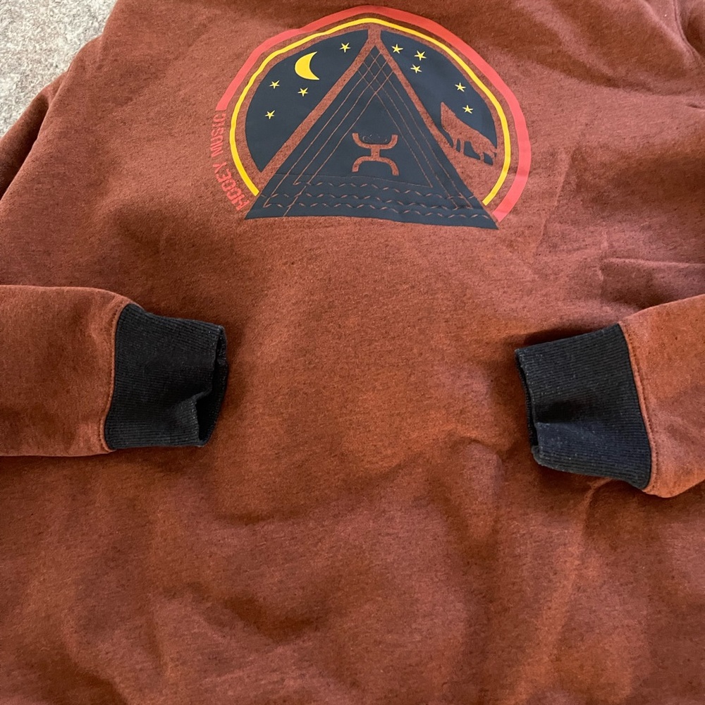 Hooey, Mens Lrg Hoodie. Rust color